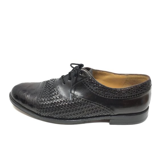 Mezlan Oxfords Shoes Size 9.5 W Espresso Crocodile